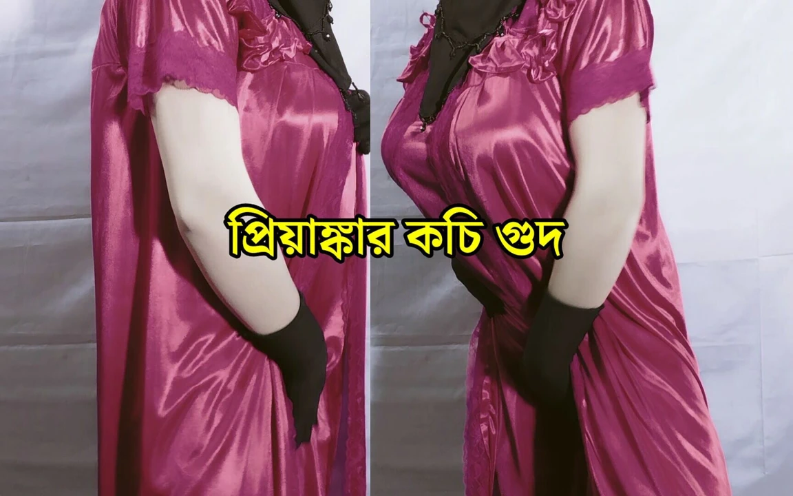 戴穆斯林头巾的印度漂亮妻子用手满足她的性饥饿 - 透明孟加拉语