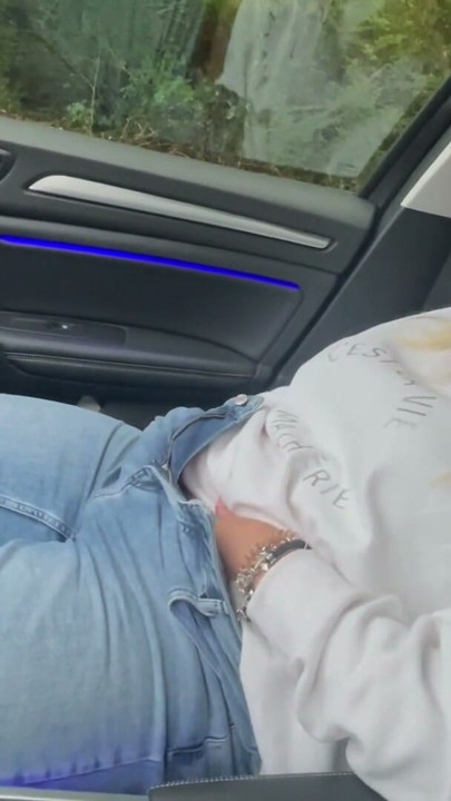 Outdoor masturbation satisfyer horny wet dirty shaking twitching moaning from the sight of Clyde's going crazy and his cock gets hard | Clip 1