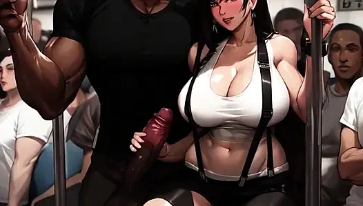 Tifa trifft immer die interessantesten Leute im Midgar Zug