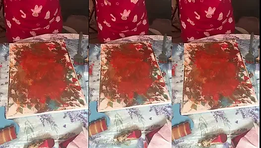 Büyük gözlüklü asmr akrilik art s bust bölüm 2'de çiçek açıyor