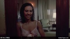 复古名人女演员裸体和性感的电影场景