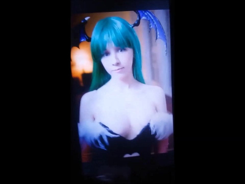 Darkstalkers Morrigan Aensland Cosplayer SoP Cum Tribute