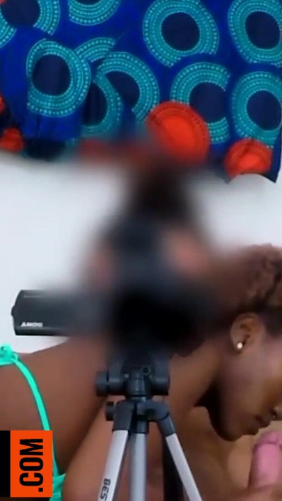 Thrilling moment from "Huge Natural Tits 18yo Black Slut Deep Throats Big White Cock POV Close-Up"