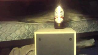 Botella de cerveza a caballo