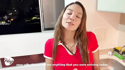 The maid secretly desired her boss, an airplane pilot his wife was away, and she wanted to get pregnant by him