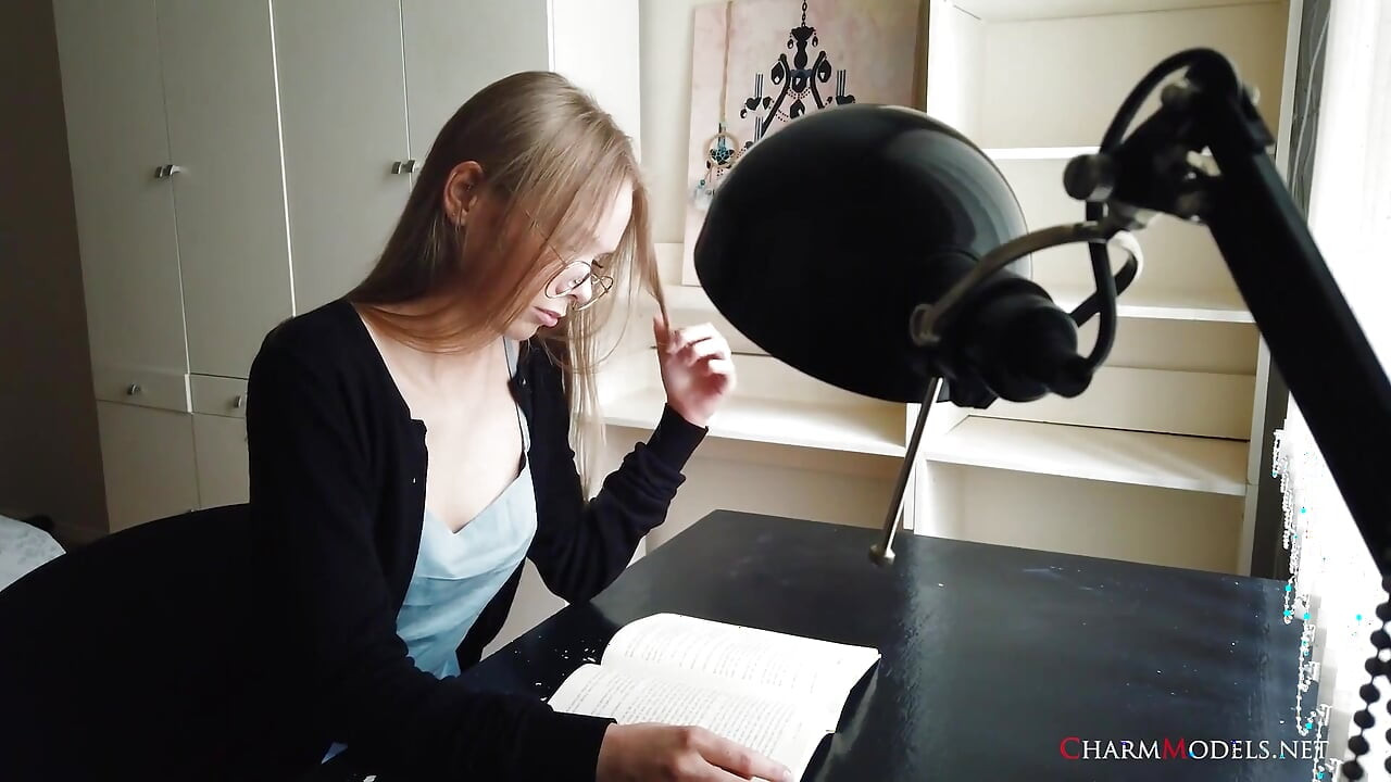 Sexy Blonde Secretary Luise with a Prominent Cleavage Video
