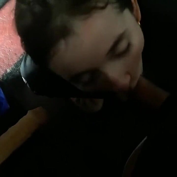 Cute College Girl Have a Threesome Blowjob with Her Dildo and Her Boy