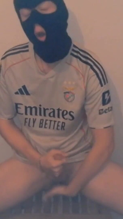 Anonymous Masked Football Bro Edges & Finger Fucks Himself to DnB | Clip 2