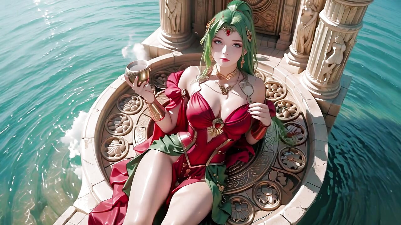 Plaja Zeiței Verzi Soliloquy! Ce bikini ascunde sub armura aia roșie de aur?