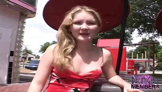 All Natural Cutie Bares All in Open Public Spots