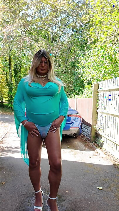 Sexy Crossdresser kellycd2022 in my sexy mesh see thru dress panties and heels