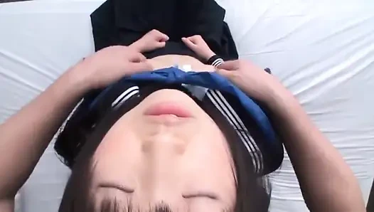 A Middle-aged Man and a Uniformed Beauty.