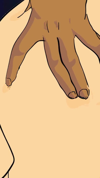 Iconic moment from "Tempting Big Ass Ebony African Fucked by Long Curved Black Dick (Hentai Uncensored)"