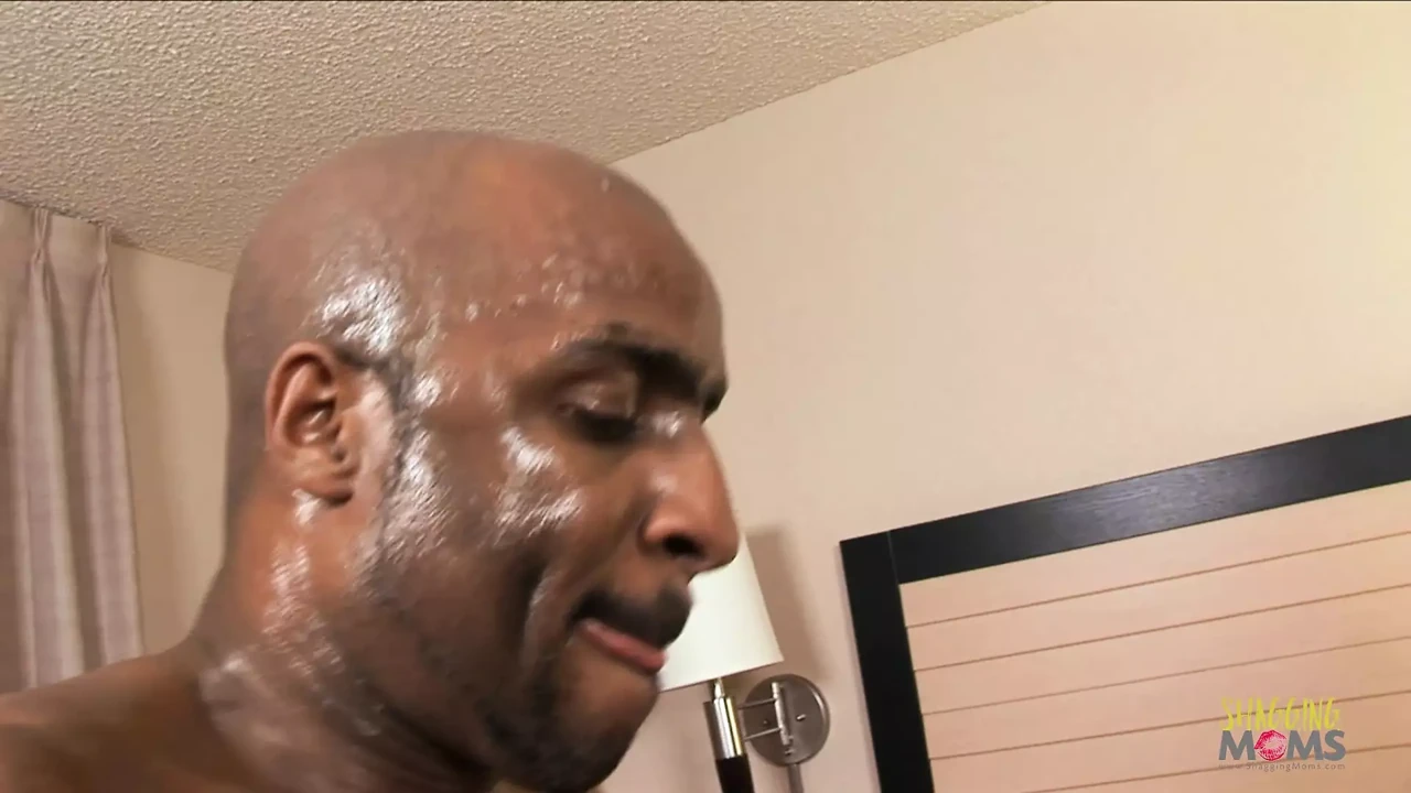 Fat black guy sucks on a long cock before getting her plump pussy drilled