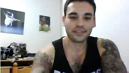 Düz adamlar ayak üzerinde webcam #411