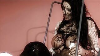 Big Boobed Brunette Jodi James Gets Covered In Chocolate To Suck And Fuck