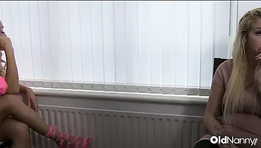 OldNanny - Blonde Mature Doctor And Two Sexy Blondes In Erotic Threesome