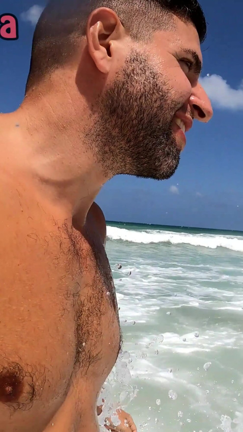 Having Fun With Hot Italian Girl In A Nude Beach | Clip 1