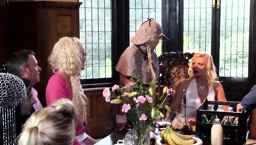 Erstaunliche orgie nach dem abendessen