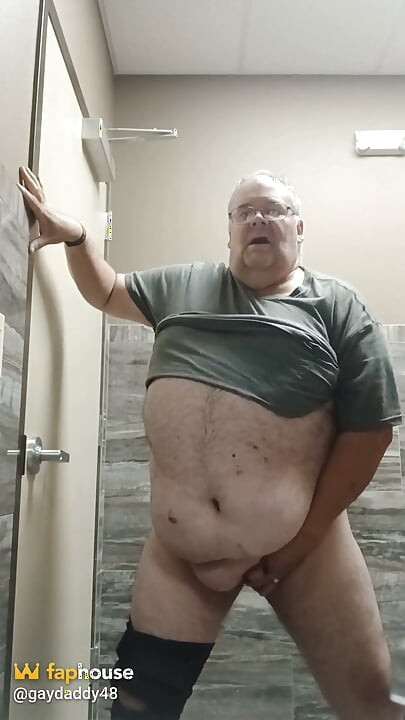 Jerking off in a Bathroom.