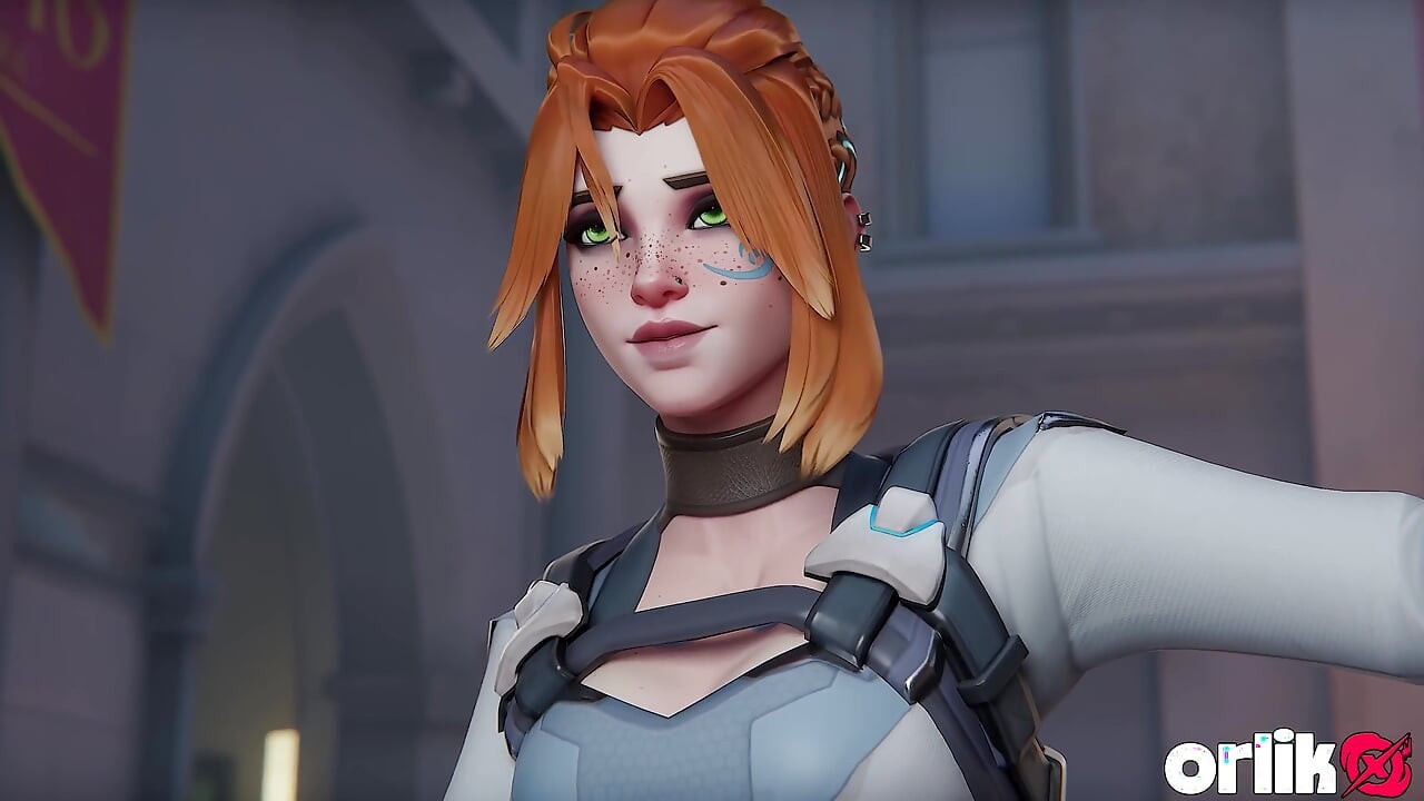 Freja Overwatch - A bankterv rosszul sikerült BBC mélytorkos creampie 3D