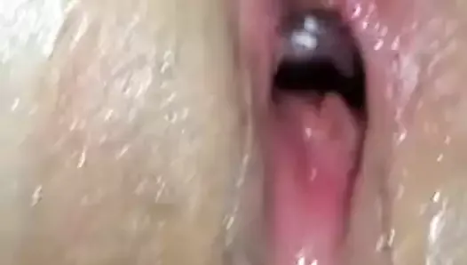 Massive dildo pussy spasms