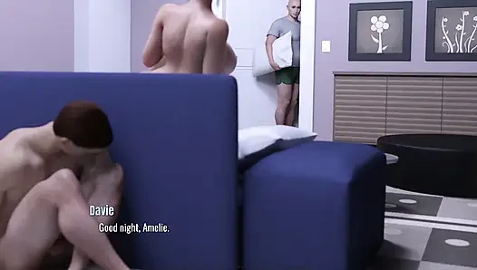 Awam amelie - bölüm 9 - felaketten inç - amelie ve sam'ın miss yakınlarında kalp sikişi