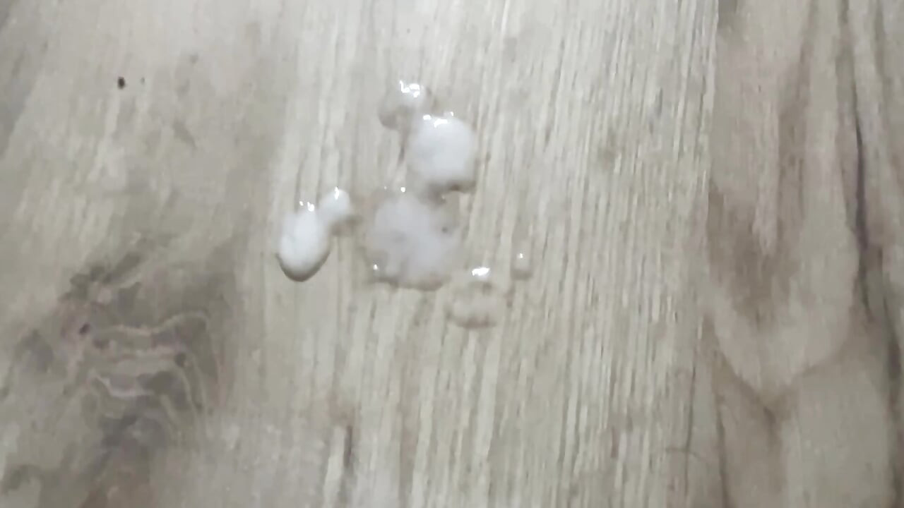Morning Handjob and Cum on the Table
