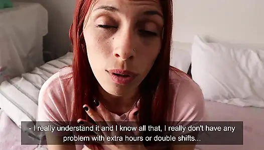 Süße bekommt ihre rosa muschi für eine gehaltserhöhung von ihrem chef gefickt!