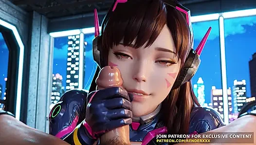 3 boyutlu animasyon : overwatch - dva'nın sansürsüz hentai yarağına ihtiyacı var