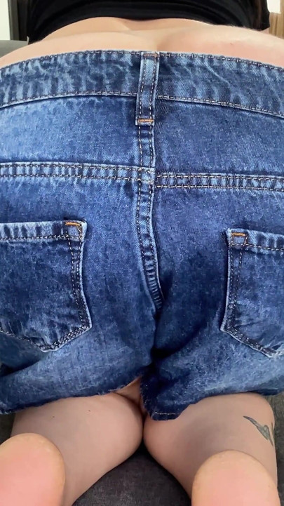 Short Jeans Ass Fart Blasts Straight to Your Face