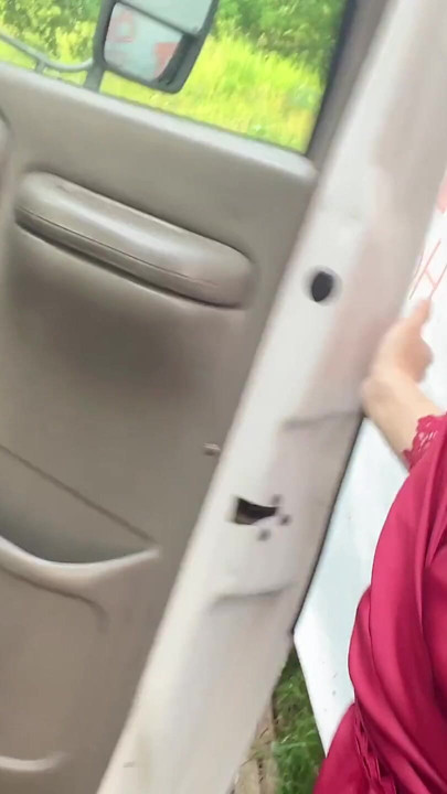 that so attractive pussy small on the truck | Clip 2
