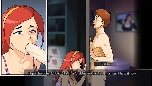 Adik tiri glory hole lagi asik nyepong kontol