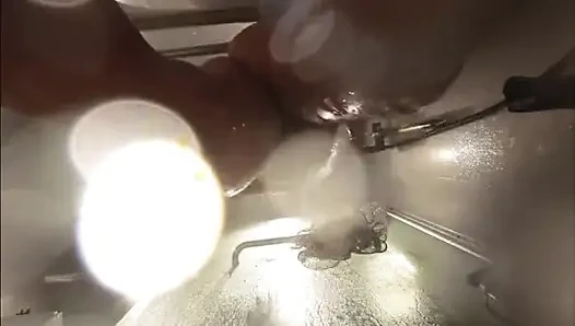 Banyo Altında Web Kamerası. Kız arkadaş duşta seksten sonra