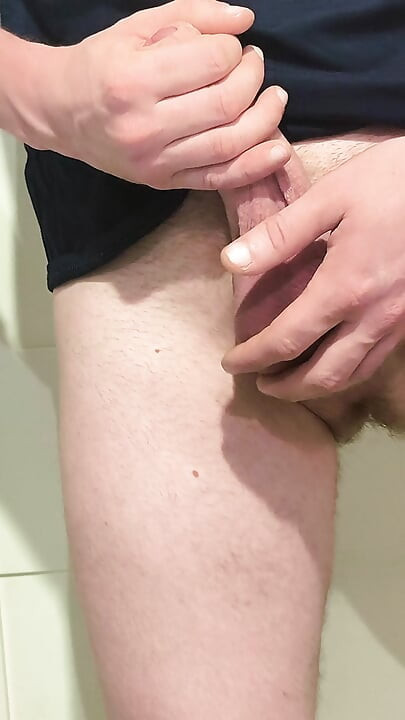 I wanted to jerk off in the toilet