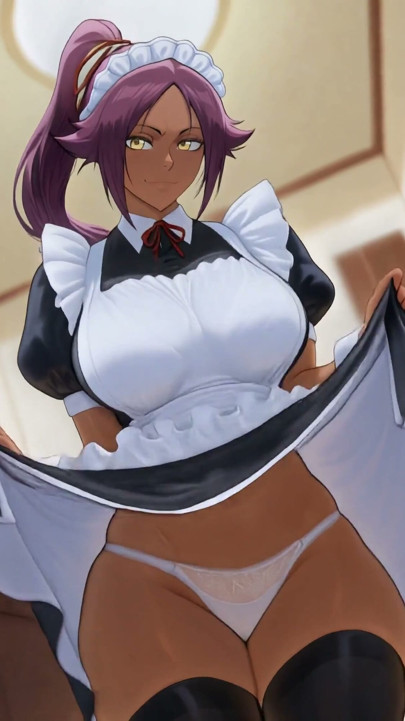 Yoruichi Tight Pants Ass Twerk and Breast Bounce - Bleach | Clip 1