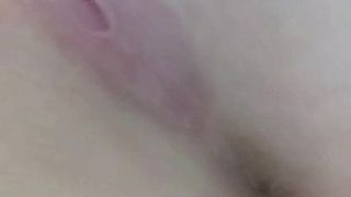 Curvy girl plays with wet pussy