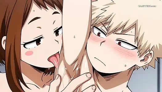Pounded Ochako Hard, Her Moans Floating Like Her Quirk ( AI Generated )