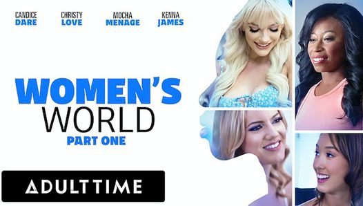 Erwachsenenzeit - Frauenwelt: Kenna James, Christy Love, Candice Dare & Mokka Menage - komplette Szene