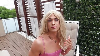 Trixy Is Playing Adult Games at Outside