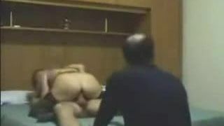 Italian wife with her bull and her cuckold