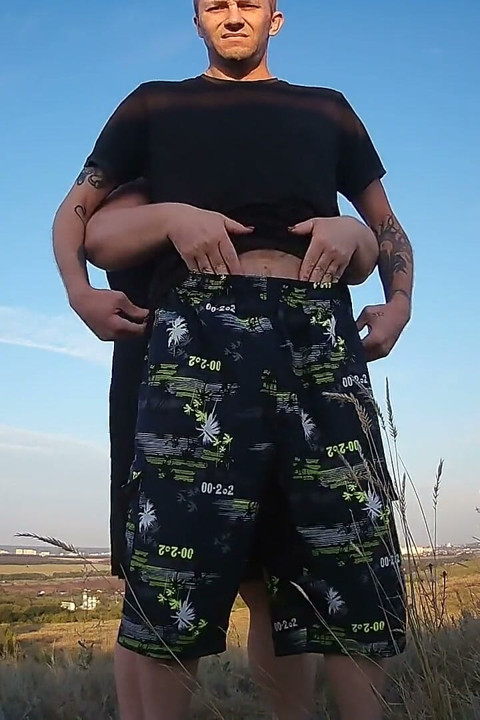 Holds My Dick While I Pee After Jerking off Sucks Cock