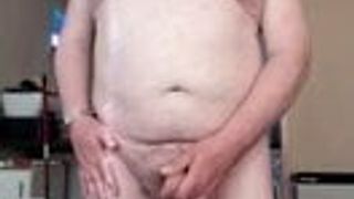 English chubby daddy with tiny dick cum