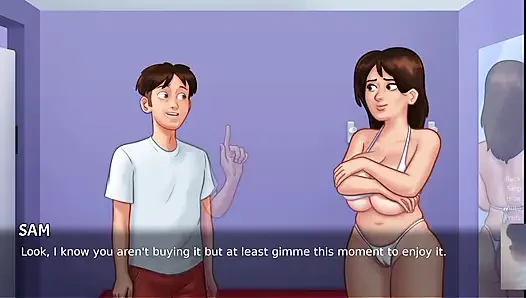 MILF STEP-MOM WAS SURPRISED! I FUCK HER IN SWIMSUIT! SUMMER TIME SAGA