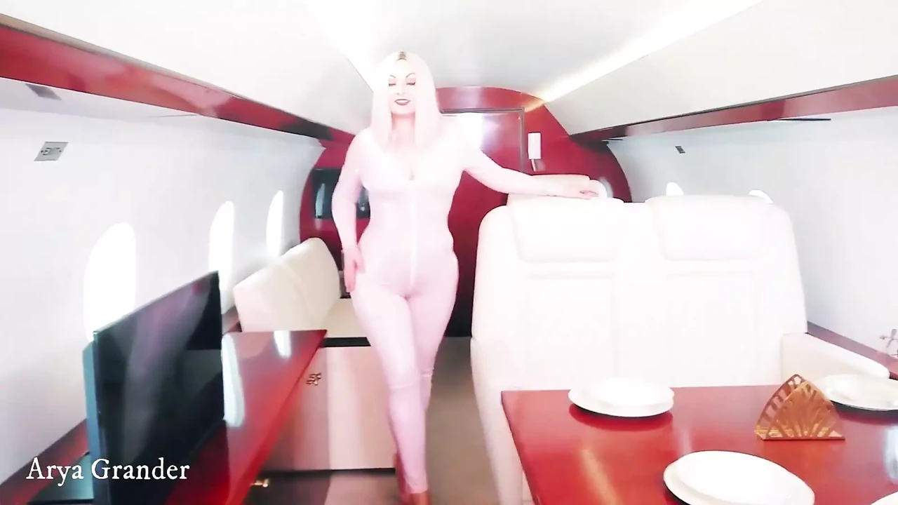 Sweet Curvy MILF in Pink Pvc Tight Catsuit Having Fun by Teasing You