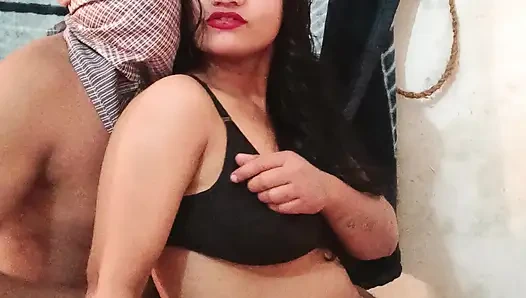 Hot wife's sister in black brazier