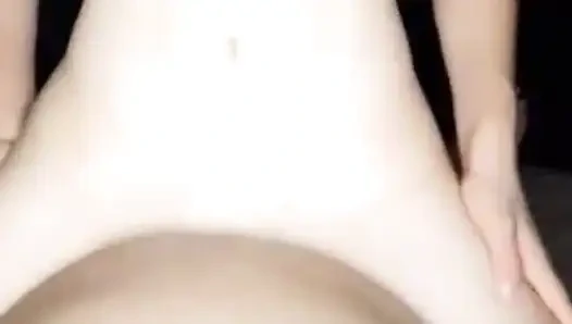 Cowgirl Grtiona rides on my cock and screams with pleasure