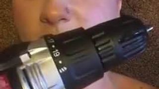 Selfie electric drill cum