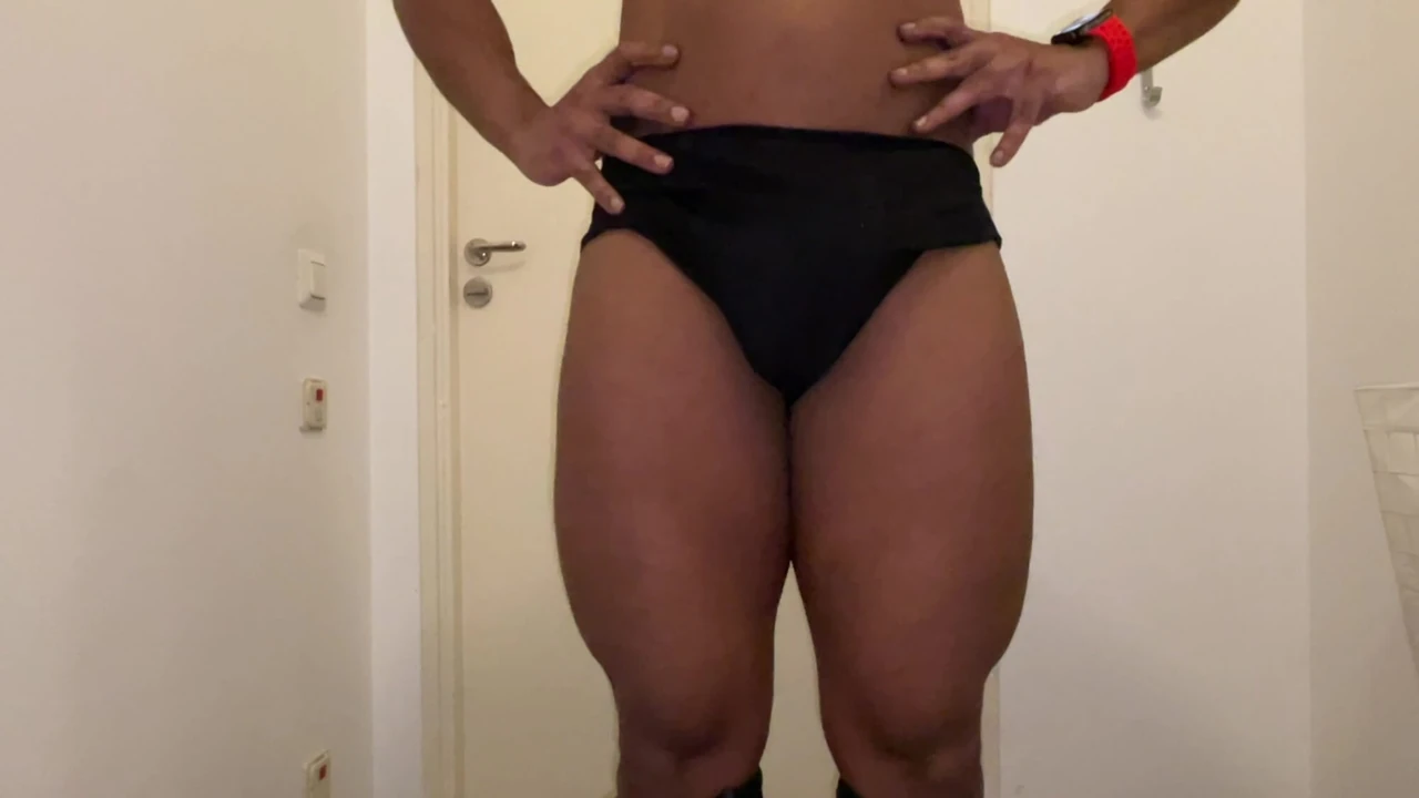 Stripping after my workout, full video on my OF