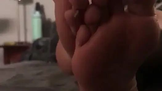 Stepmom Lets Her Lucky Step-Son Kneel & Worship Her Obscenely Soft Wrinkled Soles